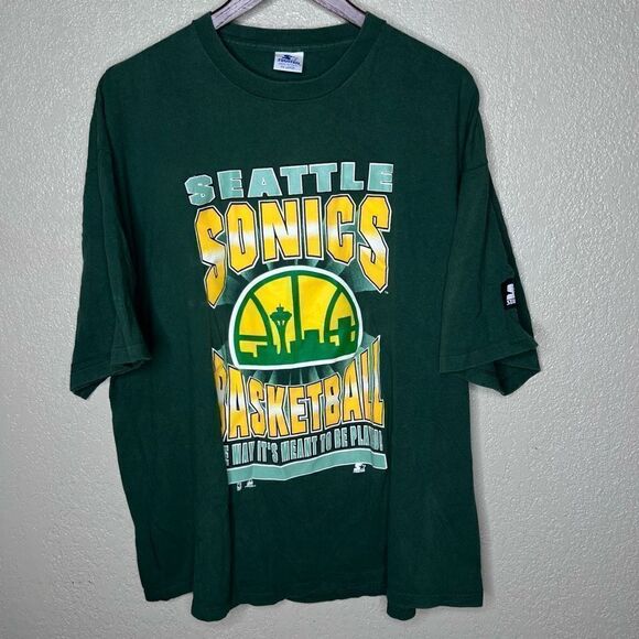 American Vintage 90s Seattle SuperSonics T Shirt XXL - Picture 1 of 5